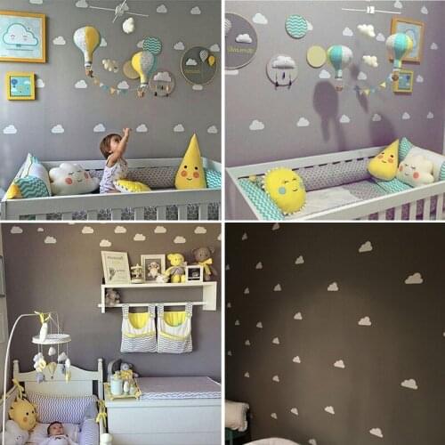 3 Size DIY Clouds Wall Stickers Home Decoration For Kids Baby Rooms Fridge Living Room Wall Decals Peel & Stick Vinly Wallpaper