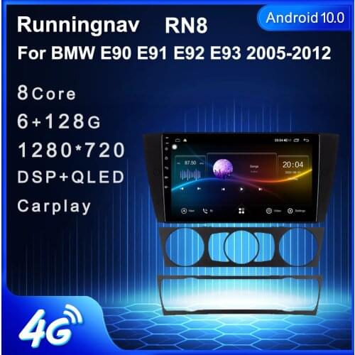 4G LTE Android 10.1/9/8.1 For BMW E90 E91 E92 E93 2005-2012 Multimedia Stereo Car DVD Player Navigation GPS Radio No DVD