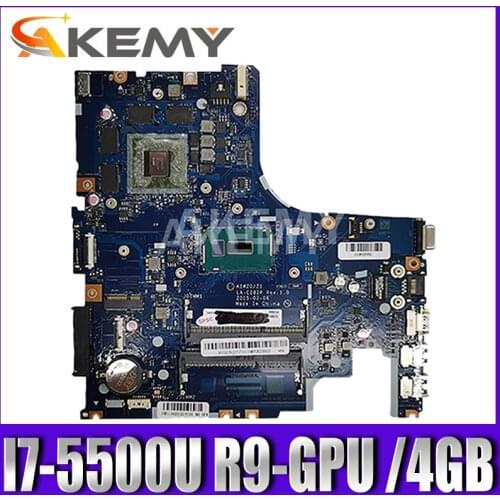 5B20J23533 For LENOVO Ideapad Z51-70 Y50C Mainboard AIWZ0/Z1 LA-C282P Laptop motherboard SR23W i7-5500U R9-GPU /4GB