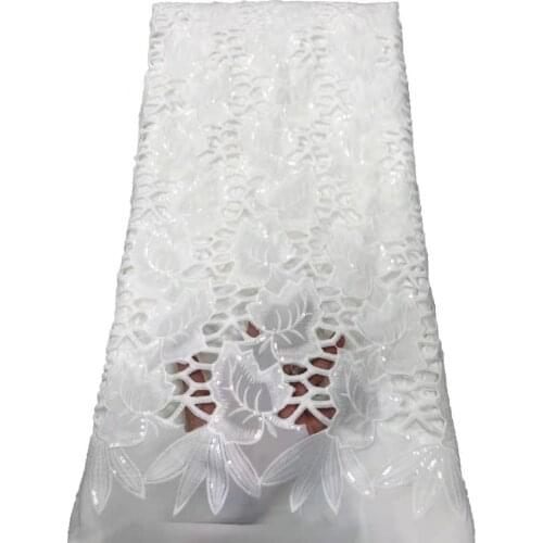 African Cord Lace Fabric Swiss Lace Fabric 2021 High Quality Nigerian African Guipure Lace Fabric Punch Water Soluble For Party