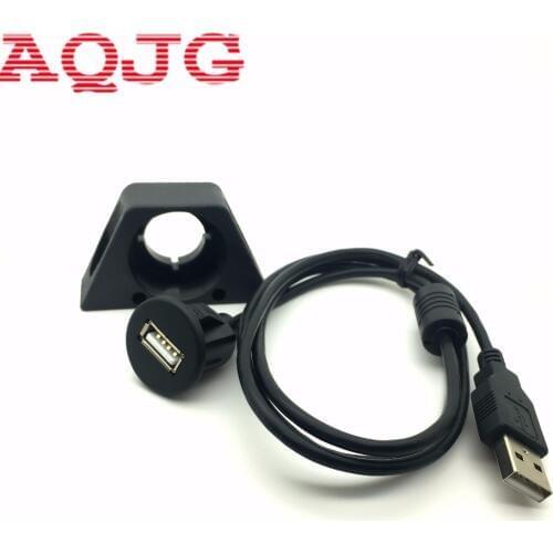 Car Dashboard Audio Stereo Extension Cable USB Extension Lead Cable 100CM Waterproof Cable Fit More Device AQJG