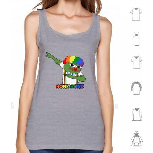 Dab Honkler tank tops vest 100% Cotton Honkler Clown World Honk Honk Honk Clown Paul Joseph Watson Infowars 4chan Clown Meme