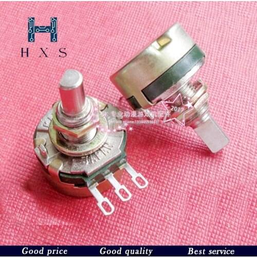 1PCS E5K wear-resisting potentiometer 1K 5K 10K 50K game machine special potentiometer half handle 20MM E50K E10K Potentiometer