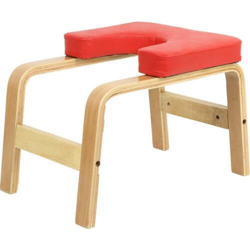 Hot Birch Wooden Handstand Chair Yoga Inverted Stool Gym Equipment Headstand Indoor Home Training Sports Exercise Fitness Bench