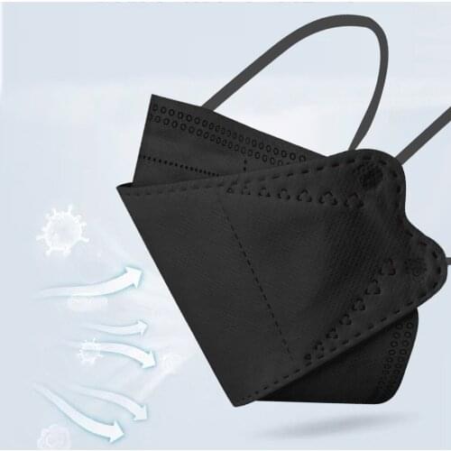 50PC Unisex Face Masks For Men Adult Protective Mouth Cover 5Ply Adjustable 3D Face Masks Earloops Party Decoration