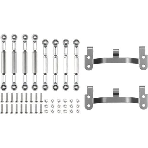 Upgrade Metal Pull Link Rod Base Bracket WPL B1 B14 B24 C14 C24 1/16