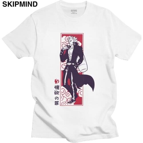 Fashion Ban Nanatzu No Taizai T Shirt Men Short Sleeve Japan Manga Anime T-shirt Seven Deadly Sins Tshirt Pure Cotton Tee Top
