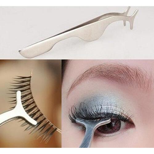 Fashion Stainless Steel Popfeel Beauty Tool Makeup Tool False Eyelash Extension Applicator Remover Nipper Tweezer Cli access to