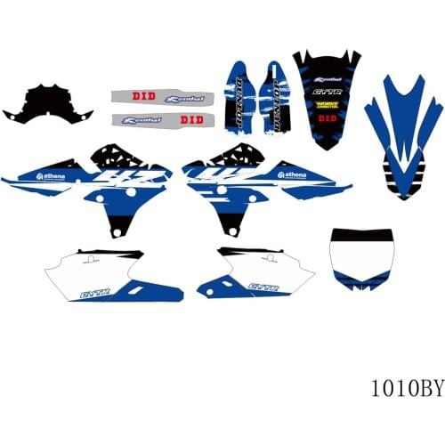 Full Graphics Decals Stickers Motorcycle Background 3M For YAMAHA YZ250F YZ450F YZ 250F YZ 450F YZF 250 450 2014 2015 2016 2017