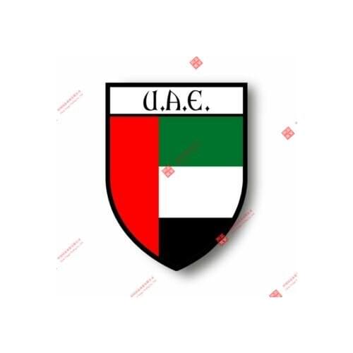 Stickers Decal Souvenir Vinyl Car Shield Flag World Crest United Arab Emirates Car Window Body Decorative Stickers Accessories