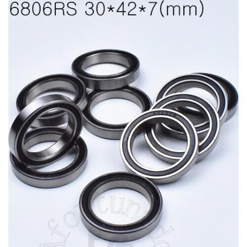 6806RS 30*42*7(mm) 1piece bearing Rubber sealed bearing Thin wall bearing 6806 6806RS bearings