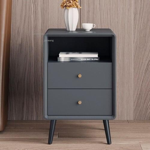 Nordic Living Room Restaurant Bedside Table Simple Modern Small Apartment Ultra-narrow Storage Shelf Bedroom Hotel Nightstands