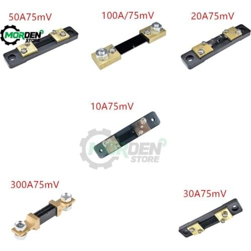Ammeter Shunt 10A 20A 30A 50A 100A 200A 300A 75mV Current Meter Shunt Resistor for Voltmeter Ammeter Dropship