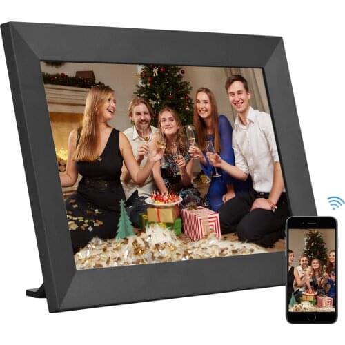 Andoer 10.1 Inch Smart WiFi Photo Frame Digital Picture Frame HD IPS Touch-screen 1280*800 Photo 1080P Video 16GB Storage