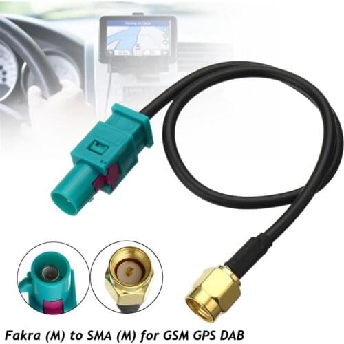 1PC Car Antenna Adapter Plug Cable Fakra Z (Male) to SMA (Male) For GSM GPS DAB Universal 21.5cm New 30012214