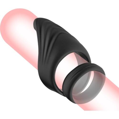 10 Frequency Vibration Male Cock Penis Ring Cock Ring For Scrotum Bind Delay Ejaculation Trainer Penis Ring Adult Product