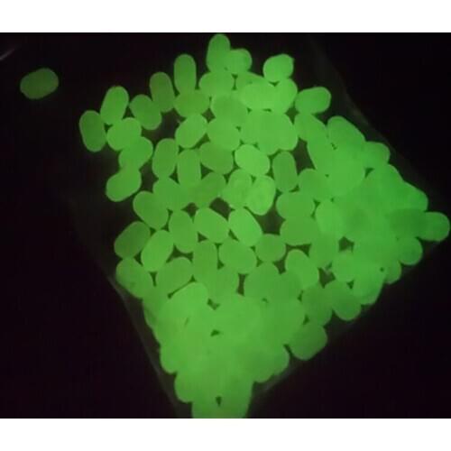 100PCS/pack Multi-purpose Fishing Plastic Transparent Crossing Beads Double Pearl Drill Oval Beads Carp Fishing Stop Rigs Beads