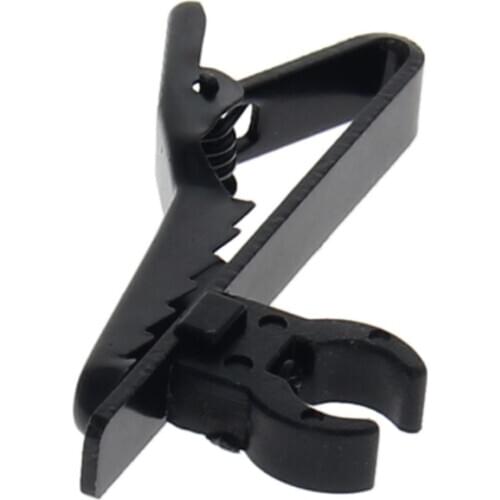 Fielect 2/5/10pcs New Microphone Lavaliers Black White A/C/D/E/F Different Models Length 3.5cm Width 4.0cm Height 0.8cm Clips