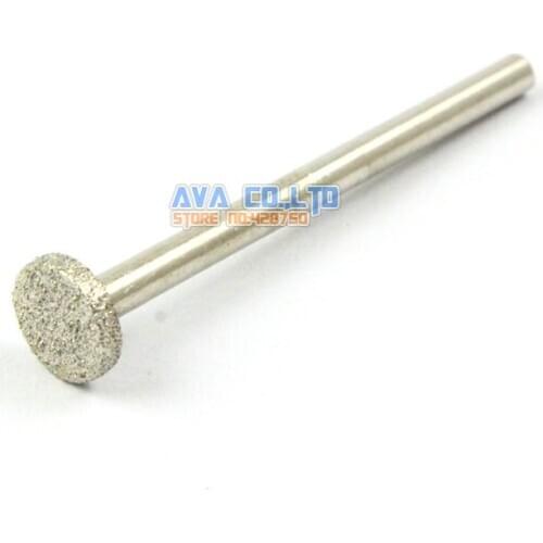 30 Pieces 8x1.7mm T Head Diamond Coated Bur Burr Bit for Carving Grinding 3mm Shank
