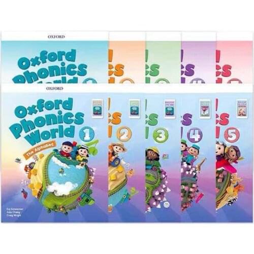 5 Books The Original Oxford Phonics Textbook The Phonics World Oxford Phonics World Level 1-5 Childrens Oxford English Kid Book