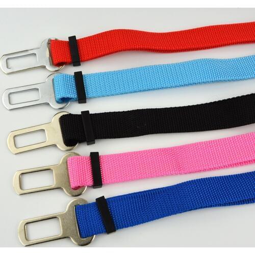 5 Pieces/Lot)New Brand Adjustable Pet Dog Cat Safety Seatbelt Vehicle Dog Seat Belt for Traveling