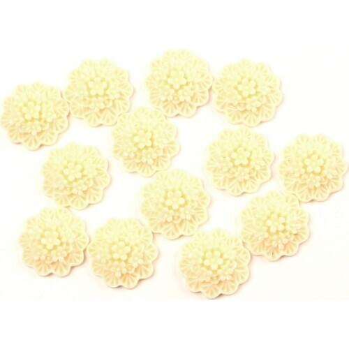 50Pcs Rice Resin Flower Decoration Crafts Beads Flatback Cabochon Scrapbook DIY Embellishments Accessories Buttons