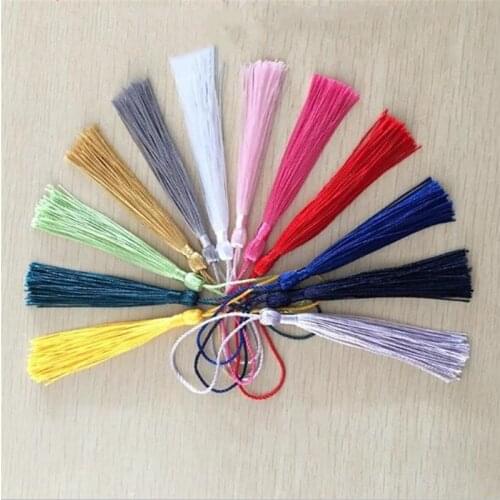 50pcs 120mm Colorful Silk Tassel Cord Handmade Rayon Thread Tassels Charms for DIY Earrings Jewelry Making Findings