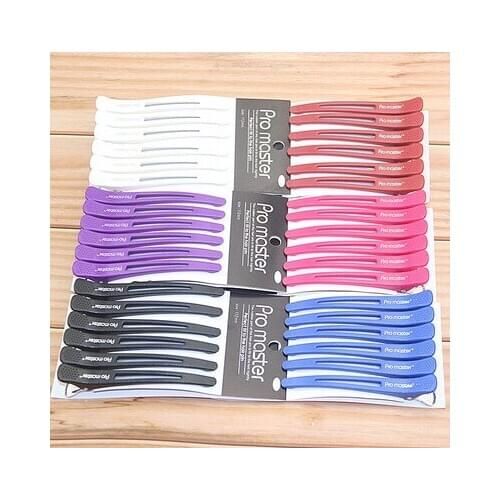 6Pcs/Lot Professional Salon Section Hair Clips DIY Hairdressing Hairpins Metal Hair Care Styling Accessories Tools Hair Clips