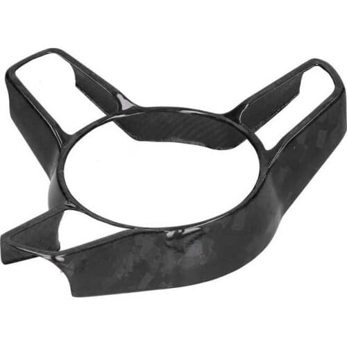 Car covers Automotive Interior Stickers Steering Wheel Trim Frame Forged Carbon Fiber Replacement for Paramela/Macan/Cayenne