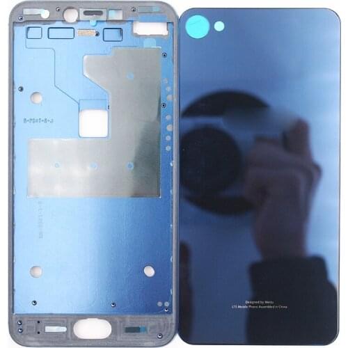 BaanSam New Front Frame Glass Battery Dorr Back cover Housing Case For MEIZU Meilan X 5.5 Inch Without Power Volume Buttons