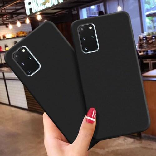 Black Matte phone Case For samsung S20 PLUS S10 E S8 S9 PLUS S7 edge Transparent Silicone Case for Samsung A51 A70 A50 A10 M10