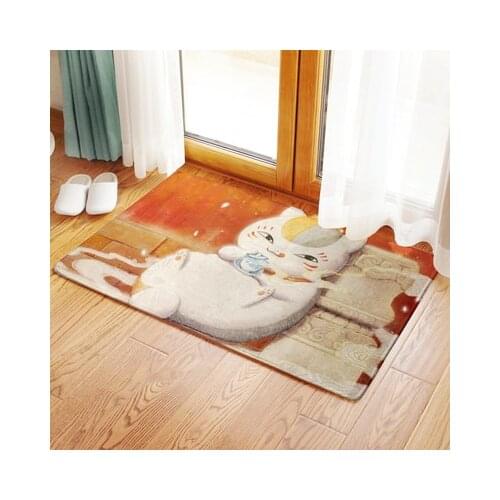 Natsume yuujinchou Anime Figures Cartoon Product Cosplay Accessories Customized Floor Mat Home Carpets Bedroom Rug Gifts