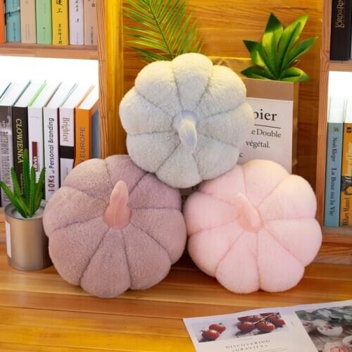 Kawaii New Creative Pumpkin Soft Plush Stuffed Toys Sleeping Pillow Colored Pumpkin valentines day Christmas Halloween Gift