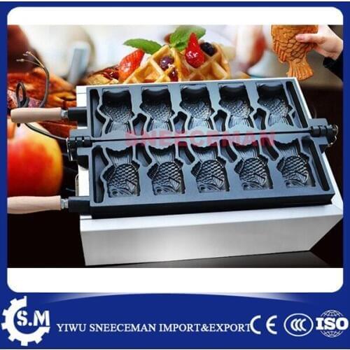 Commercial fish mouth waffle cone ice cream machine Ice Cream Fish Cake Machine