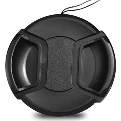 Center Pinch Snap-On Lens Cap 49mm 52mm 55mm 58mm 62mm 67mm 72mm 77mm 82mm for Canon Nikon Sony Sigma Tamron Lenses