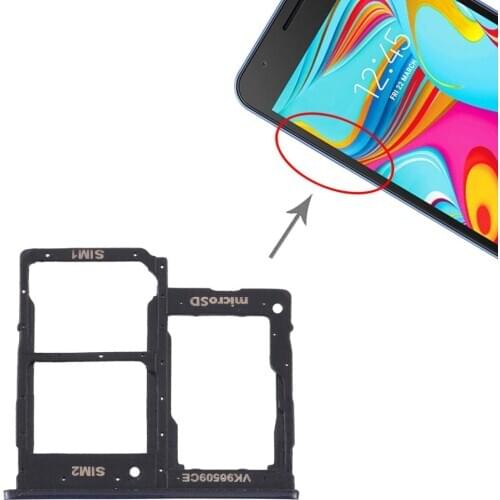 SIM Card Tray + SIM Card Tray + Micro SD Card Tray for Samsung Galaxy A2 Core SM-A260