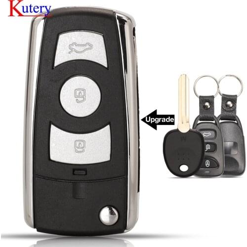 Kutery case Modified Car Key Shell case For Hyundai Sonata Ix35 Tucson Santa fe Elantra FOR KIA Sedona Rondo Spectra Optima(MG)