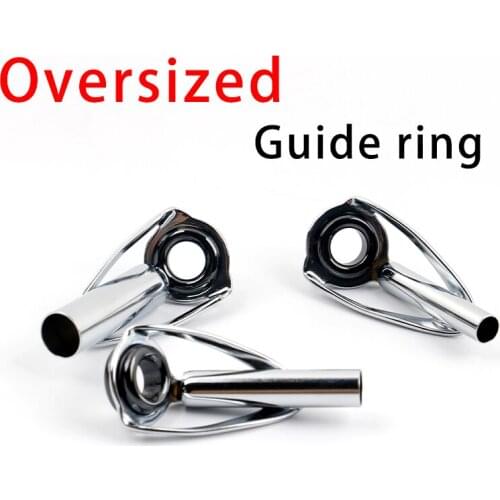Fishing Rod Guide Heavy Duty Reinforced Tools Repair Kit Stainless Steel Ceramic Ring Tip Top Saltwater Freshwater Accessorie
