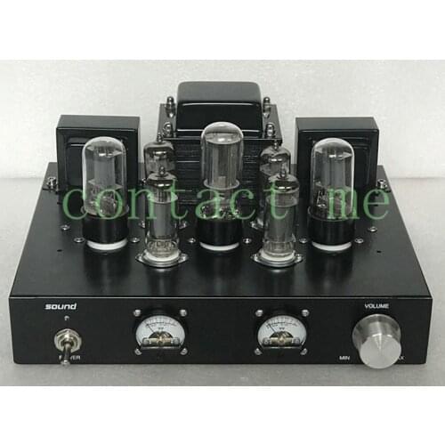 Pure bile rectifier 6h8c push 6p1 class A single-ended parallel tube amplifier，Output power 6.8w*2，Frequency response 20-20khz