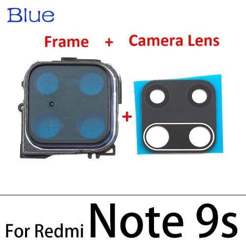 Back Rear Camera Glass Lens Circle Cover With Adhensive For Xiaomi Redmi Note 9S 9 Pro
