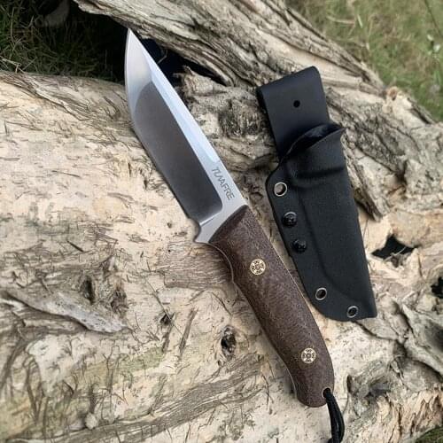 Hot Handmade D2 Steel fixed Knife Hight Hardness Satin Multifuntion EDC Folding Knife Micarta Collection Knives