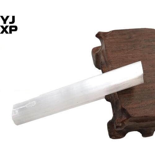 YJXP 1 Pcs Natural Crystal Selenite Rough Gypsum Sticks Wands Irregular Raw Stone Specimen Yoga Reiki Healing Jewelry Accessory