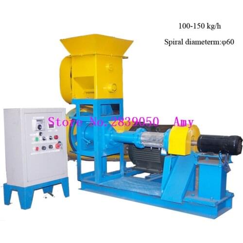 100-150 kg/h Electrical dry dog food extrusion suspension making machine floating fish feed pellet extruder machine