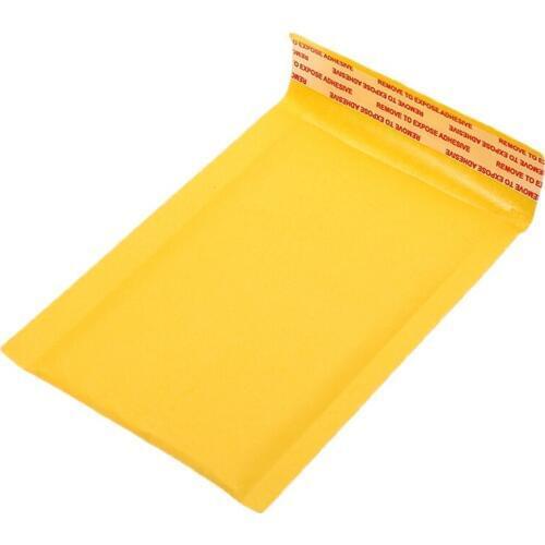 100 Pc/Lot Thickened Kraft Paper Bubble Envelopes Bags Mailers Padded Envelope with Bubble Mailing Bag Business Supplies 12X18Cm