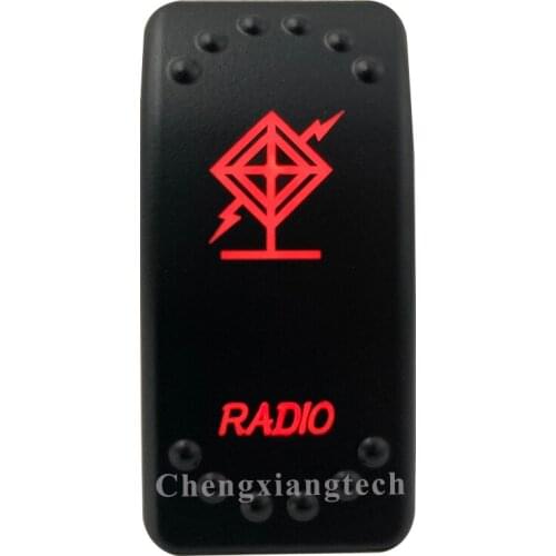 12V 20A / 24V 10A Dual Red Led 5P On Off SPST Rocker Push Switch Radio Waterproof for Car Boat Truck Circuit Breaker