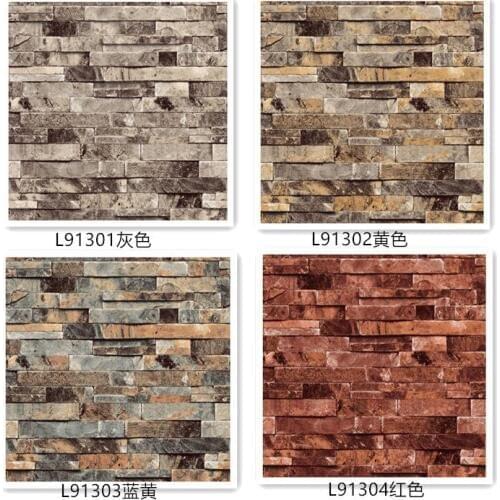 3d Wall Paper Brick Thicken Pvc Stone Wallpapers Pvc Vinyl Wallpaper Roll For Walls Papel Pintado Vintage Papel De Parede Tijolo