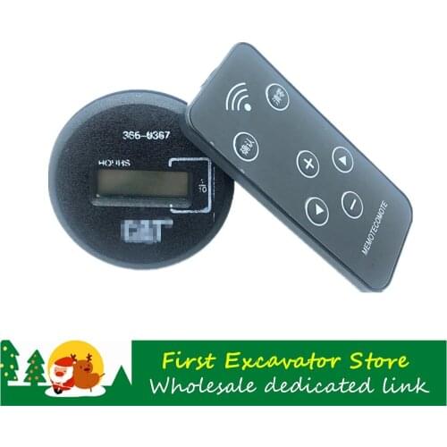 Excavator accessories For CAT E 320D 312D2 320D2 336D2 timer with remote control timer hour meter timetable high quality 10pcs