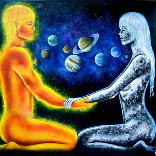 5d diy diamond painting couple planet pattern landscape full square drill diamond embroidery 3d diamond mosaic wall sticker gift