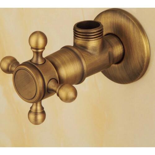 BAKALA Bronze Triangle valve Water control valve Antique triangle valve The tap water valve Sewer