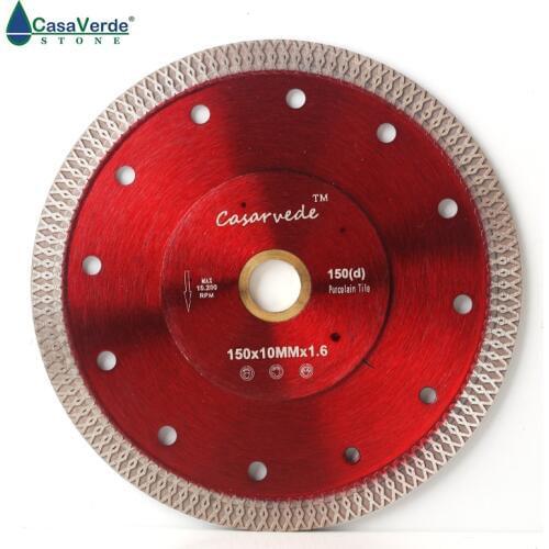 Free shipping DC-SXSB04 150mm diamond porcelain saw blade 6 inch for ceramic tile cutting